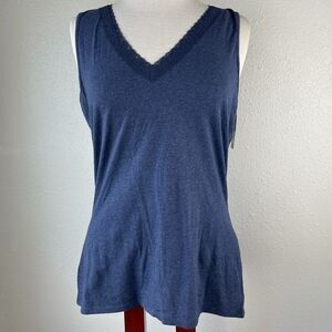 NWT Dockers V-Neck Blue Tank Top Size L